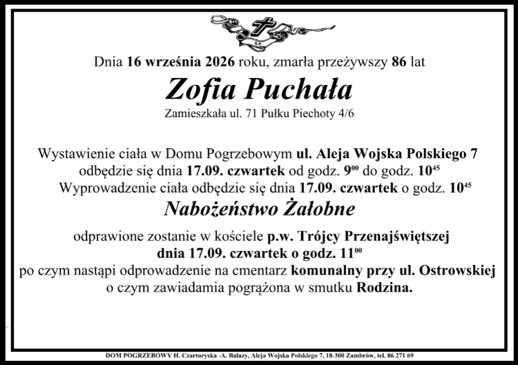 Zofia Puchała