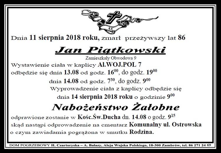 Jan Piątkowski