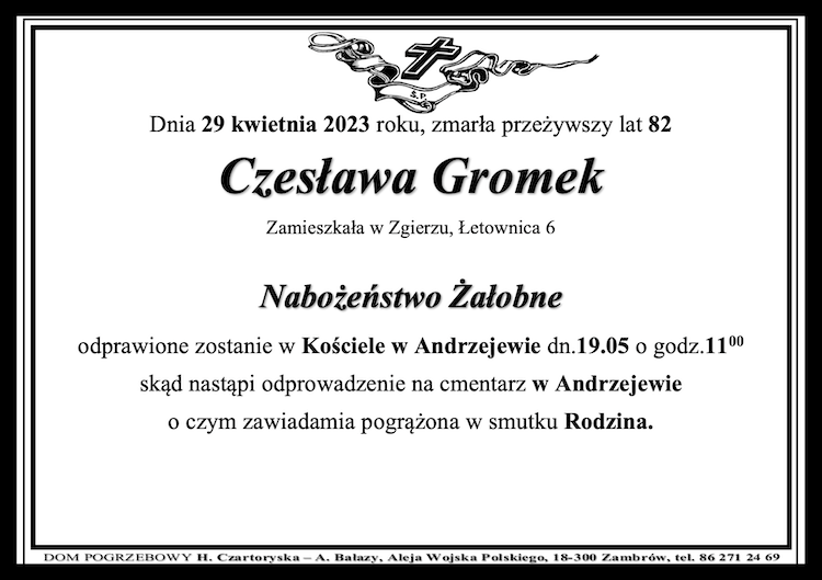 Czesława Gromek