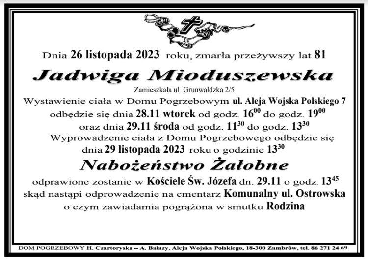 Jadwiga Mioduszewska