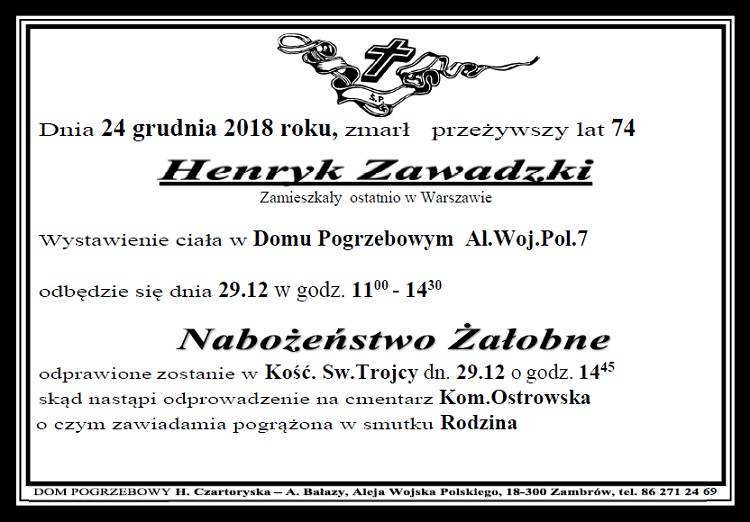 Henryk  Zawadzki