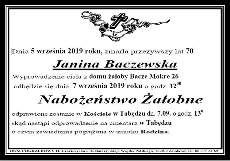 Janina Baczewska