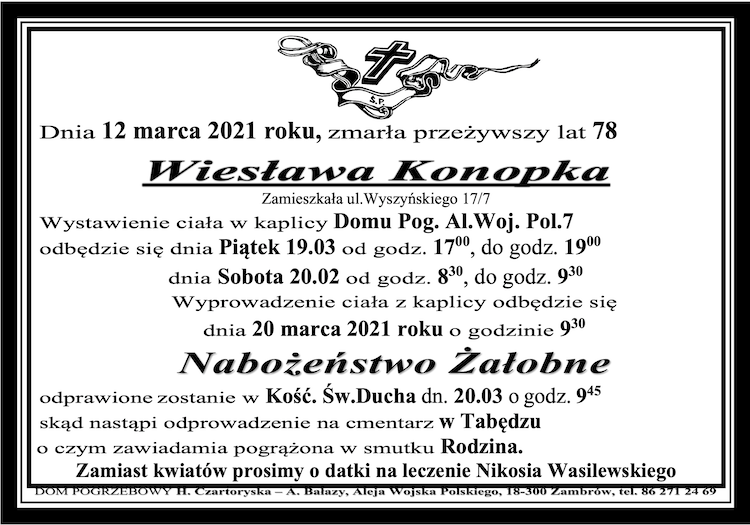 Wiesława Konopka