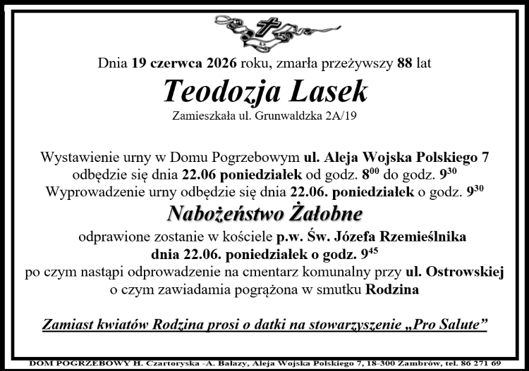 Teodozja Lasek