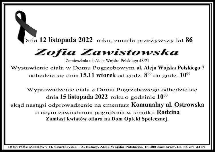 Zofia Zawistowska