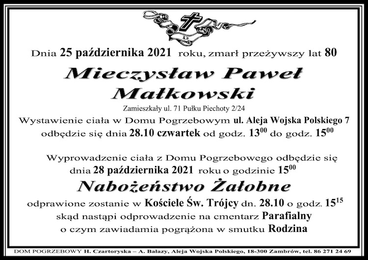 Mieczysław Paweł Małkowski