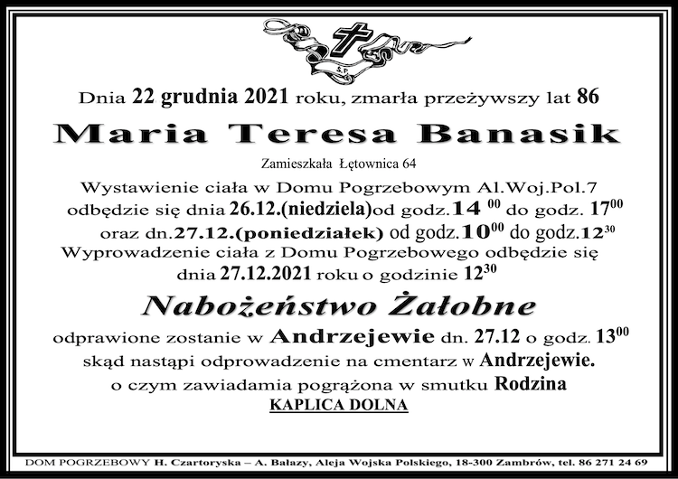 Maria Teresa Banasik