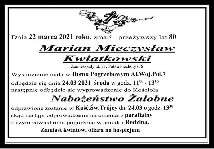 Marian Mieczysław Kwiatkowski