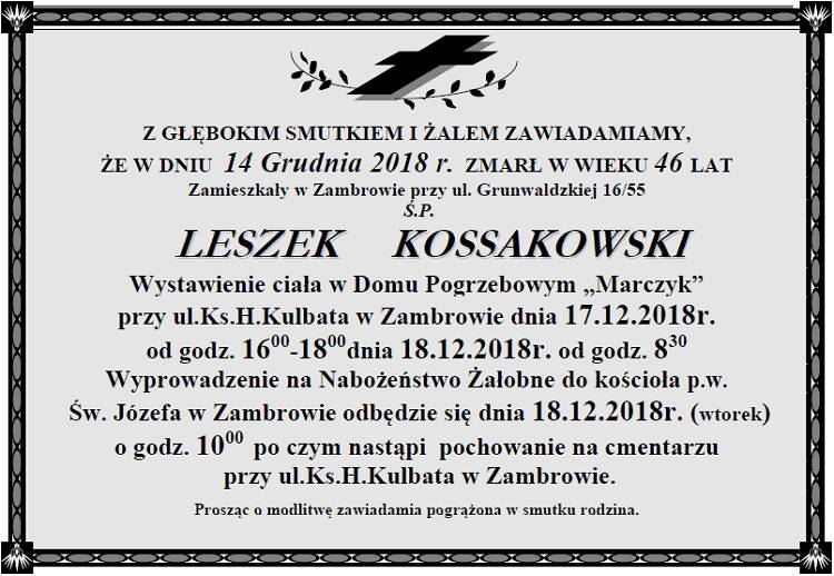 Leszek Kossakowski