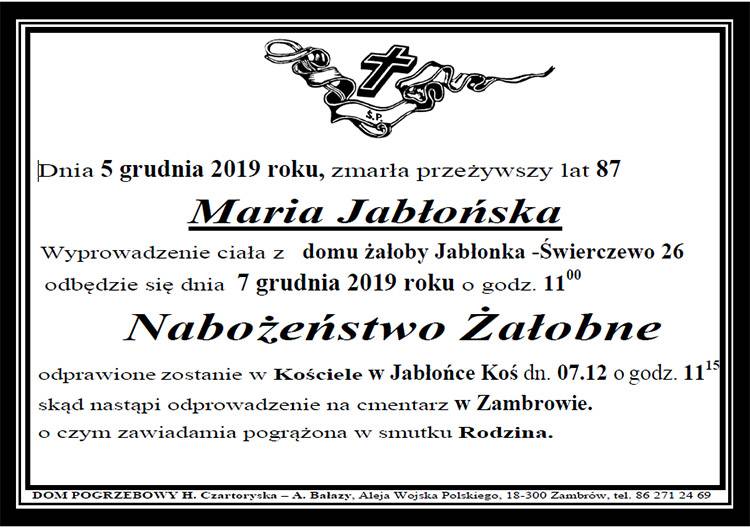 Maria Jabłońska