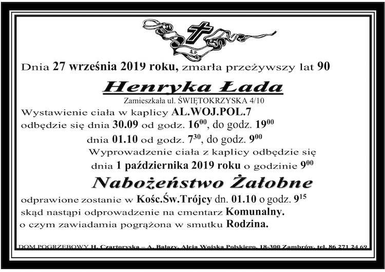 Henryka Łada