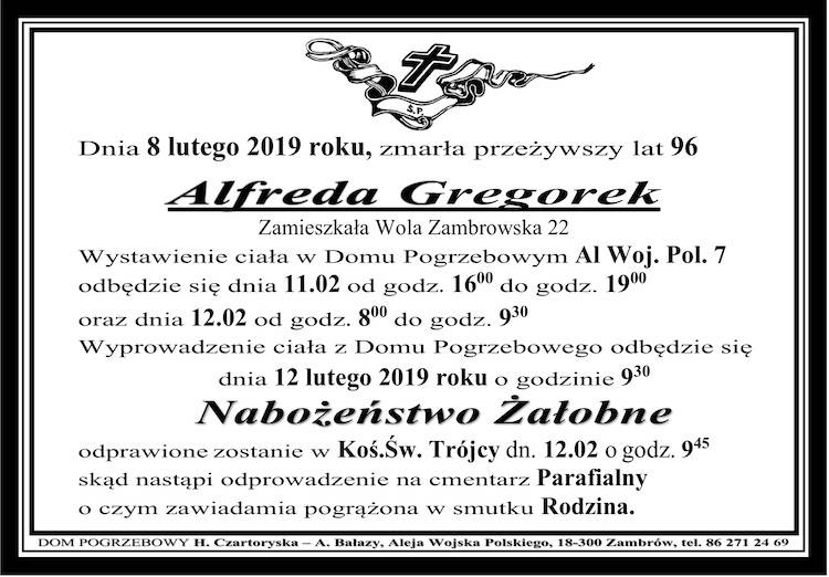 Alfreda Gregorek