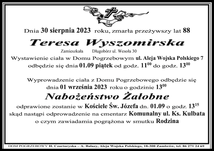 Teresa Wyszomirska
