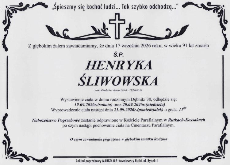 Henryka Śliwowska