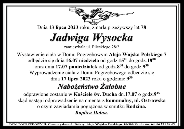 Jadwiga Wysocka