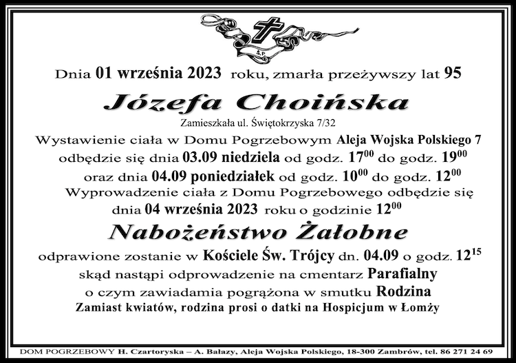 Józefa Choińska