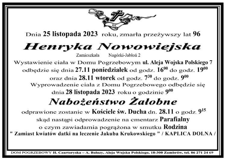 Henryka Nowowiejska