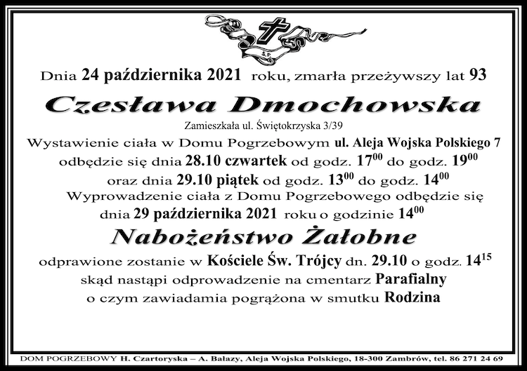 Czesława Dmochowska