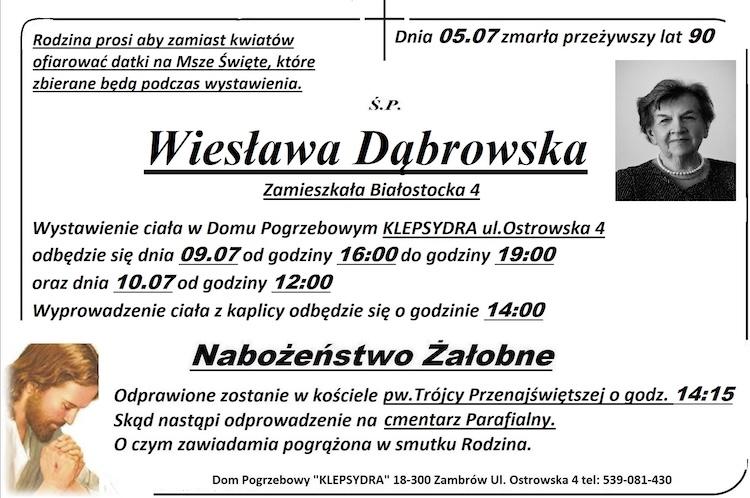 Wiesława Dąbrowska