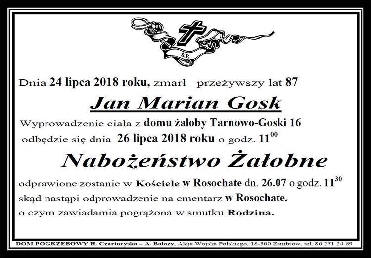 Jan Marian Gosk
