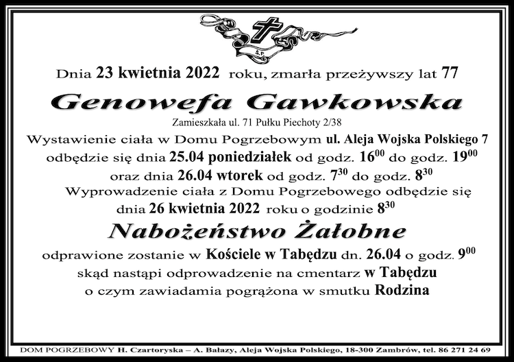 Genowefa Gawkowska