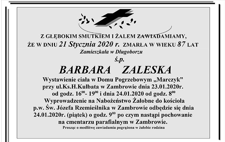 Barbara Zaleska