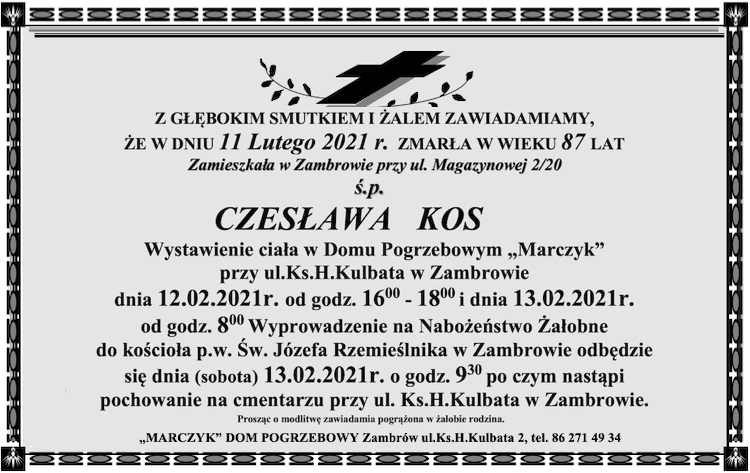 Czesława Kos