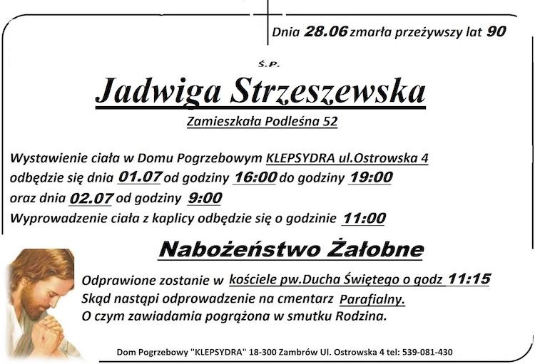 Jadwiga Strzeszewska