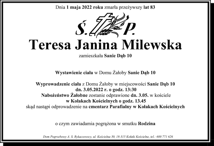 Teresa Janina Milewska
