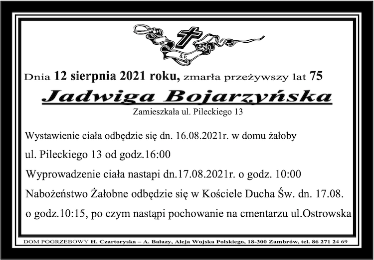 Jadwiga  Bojarzyńska