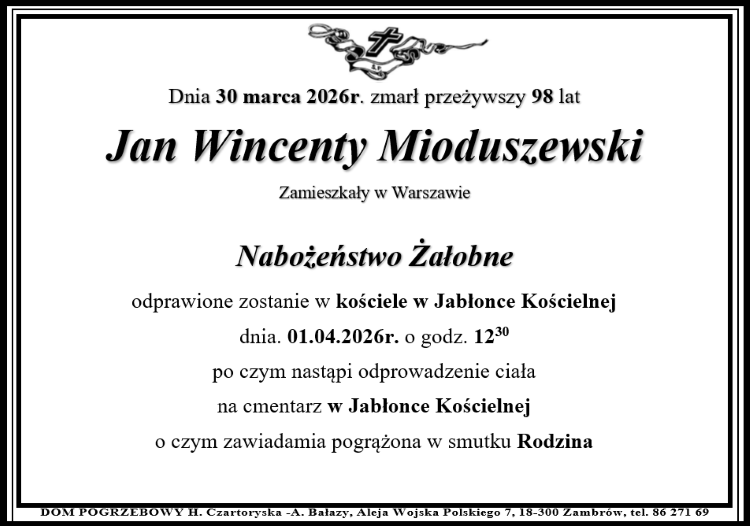 Jan Wincenty Mioduszewski