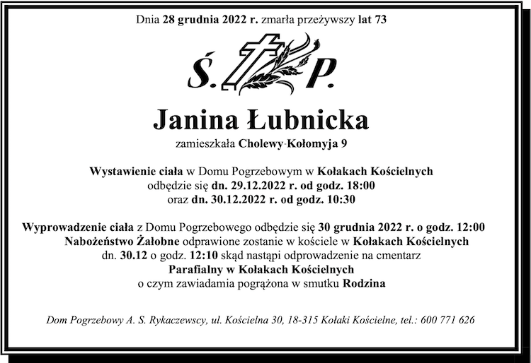 Janina Łubnicka