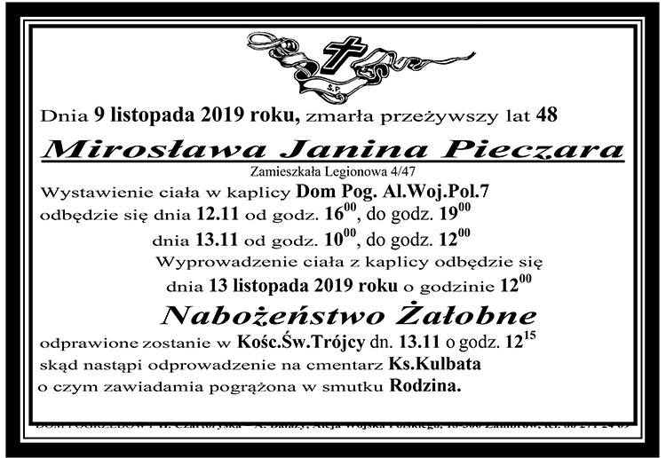 Mirosława Janina Pieczara