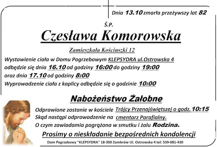 Czesława Komorowska