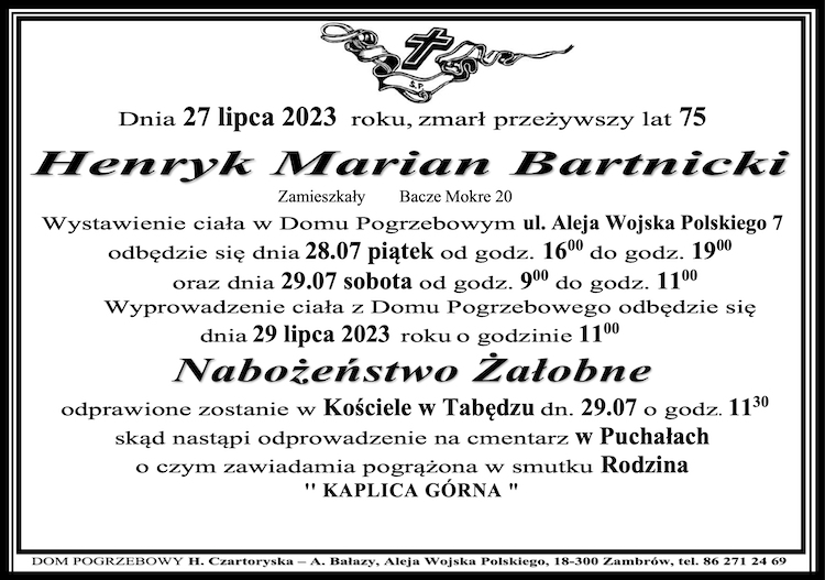 Henryk Marian Bartnicki