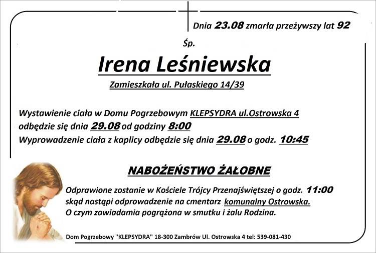 Irena Leśniewska