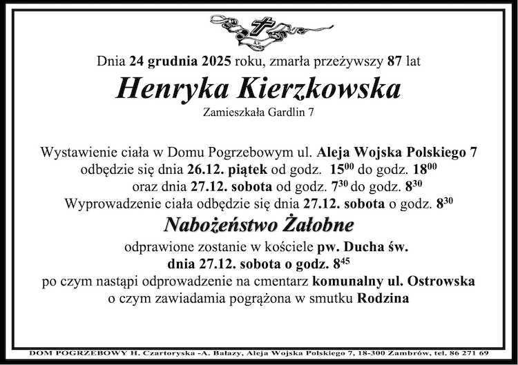 Henryka Kierzkowska