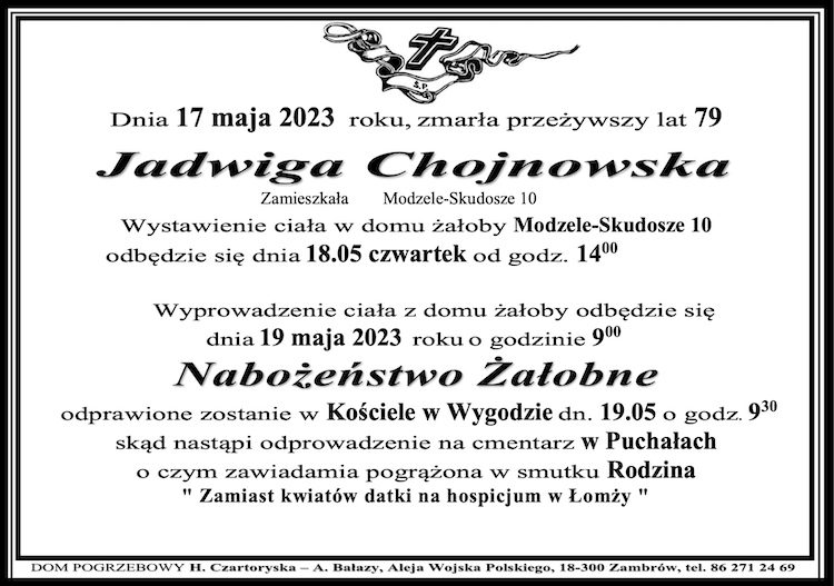 Jadwiga Chojnowska