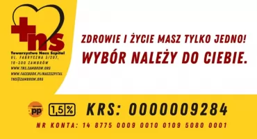 1,5% podatku: Towarzystwo Nasz Szpital w Zambrowie podsumowuje 2024 rok