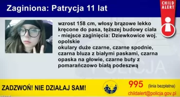 CHILD ALERT: Zaginęła 11-letnia Patrycja