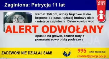Child Alert odwołany. 11-letnia Patrycja odnalazła się!