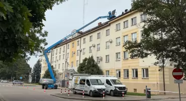 Trwa modernizacja energetyczna siedziby Starostwa Powiatowego i Urzędu Miasta Zambrów [FOTO]