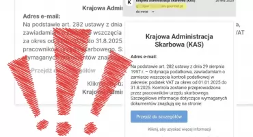 Uwaga na fałszywe wiadomości e-mail i próby wyłudzenia danych!