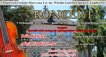 Zapraszamy na koncert skrzypcowy w PSM