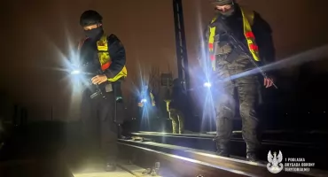 Terytorialsi z 1 PBOT wspierają działania Straży Ochrony Kolei [FOTO]