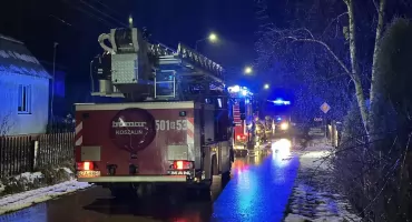 Pożar w domu jednorodzinnym w gminie Zambrów [FOTO]
