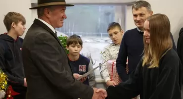 Wychowankowie COPOW w Zambrowie na świątecznym spotkaniu w Czerwonym Borze [FOTO]