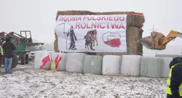 Protest rolników w gminie Zambrów [FOTO+VIDEO]