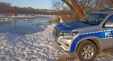 Policja apeluje: Zachowaj ostrożność i nie wchodź na zamarznięte zbiorniki wodne!