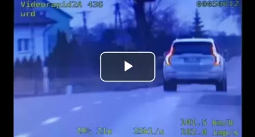 Jechał 106 km/h. Kierowca stracił prawo jazdy [VIDEO]